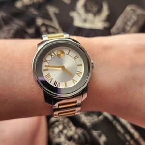 Movado Bold two tone gold and stainless steel watch